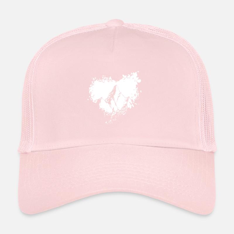 Grunge Heart - Mountain - Trucker Cap