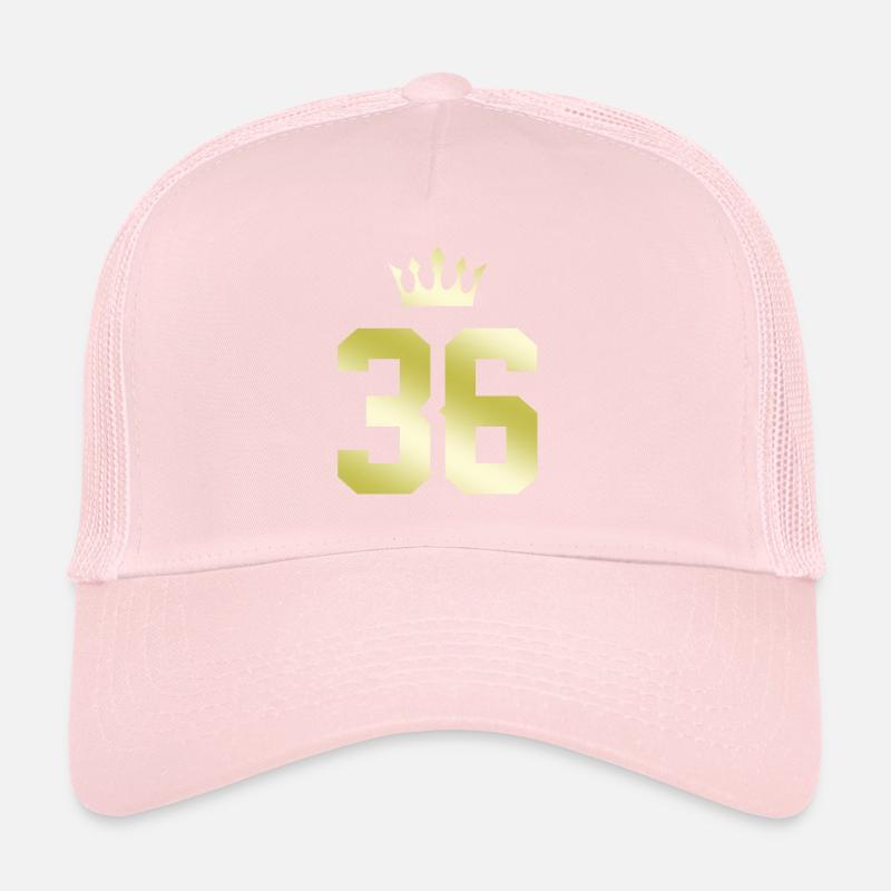 36 Couronne numérique Casquette trucker 