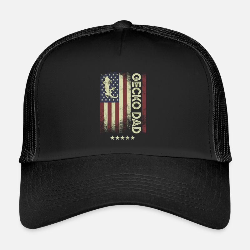 Drapeau américain - Gecko-Dad Casquette trucker 