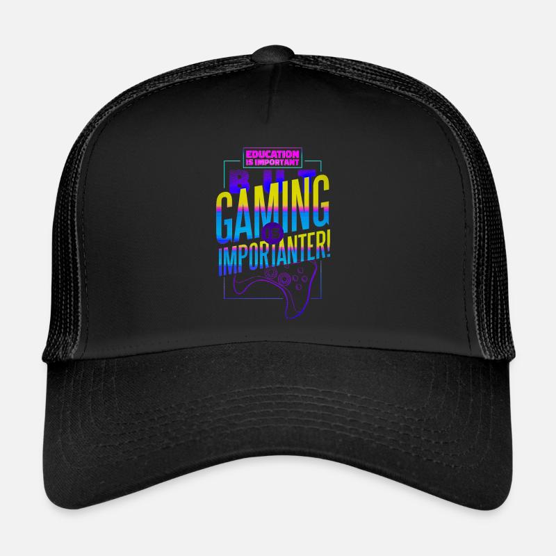 L’éducation est importante, mais le jeu est plus important Casquette trucker 