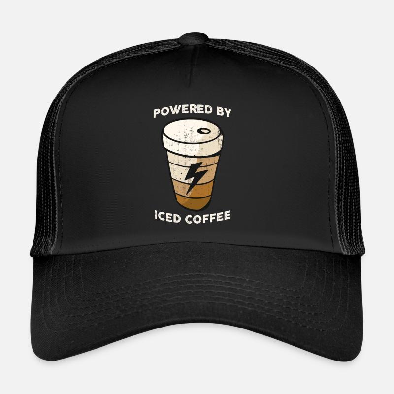 Propulsé par le café glacé Cadeau de café Casquette trucker 