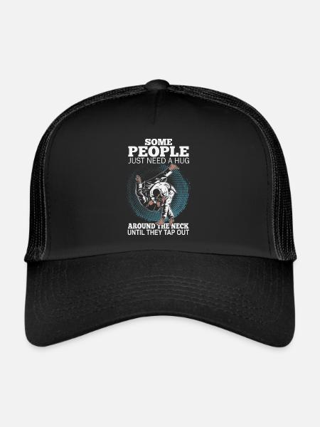 Certaines personnes ont juste besoin d’un combattant en cage câlin - Casquette trucker  - noir/noir - Devant