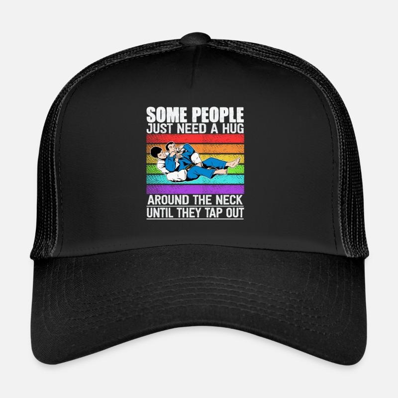Some People Just Need A Hug Cage Fighter Trucker Cap