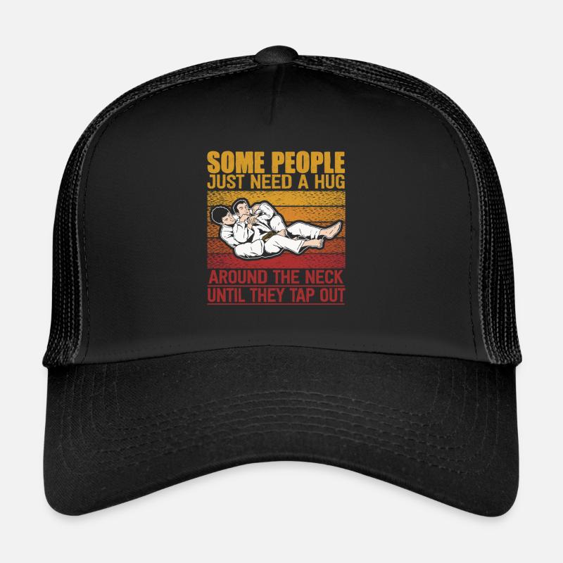 Some People Just Need A Hug Cage Fighter Trucker Cap