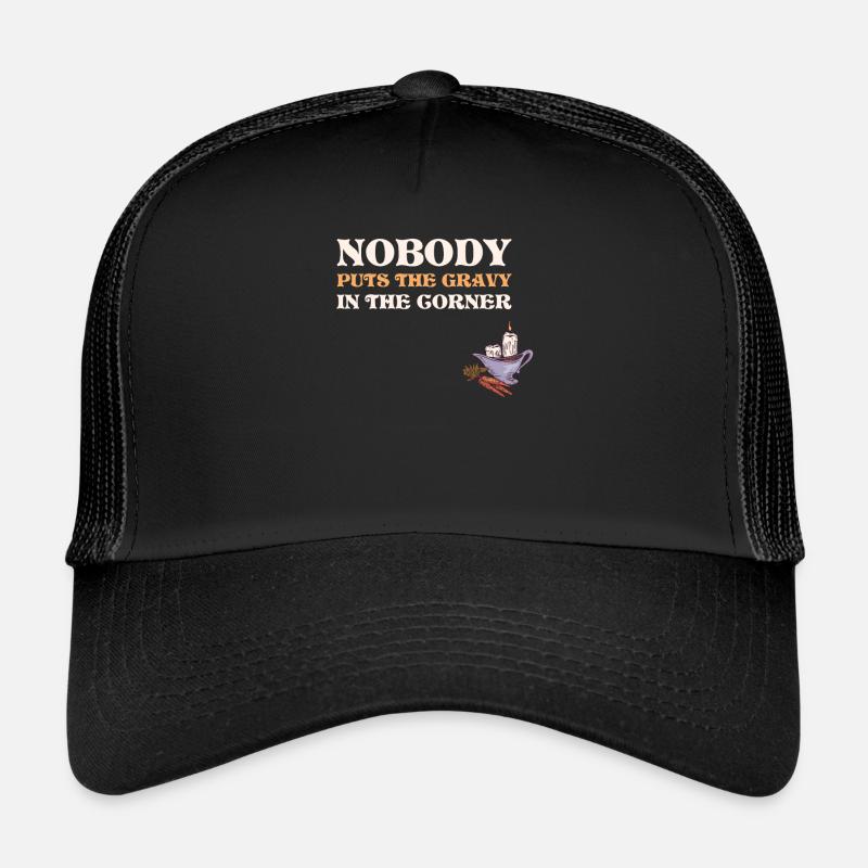 Gravy In The Corner Thanksgiving Gift Trucker Cap