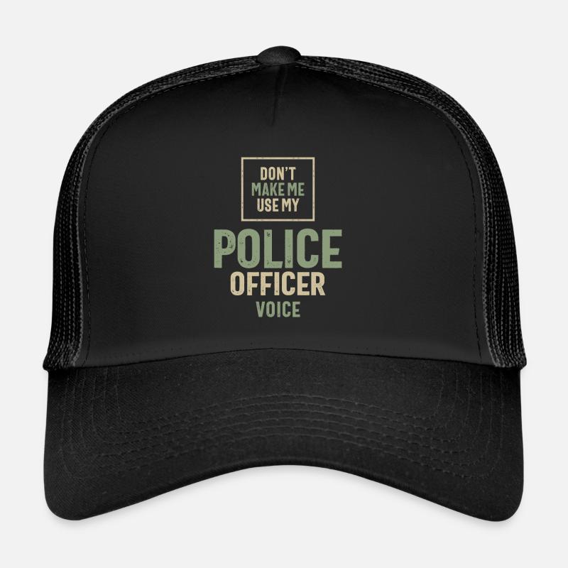 Policier Profession Travailleur d’anniversaire Casquette trucker 