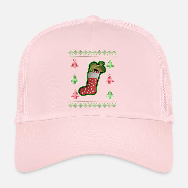 Green Tree Python Ugly Christmas Sweatshirt Style Trucker Cap