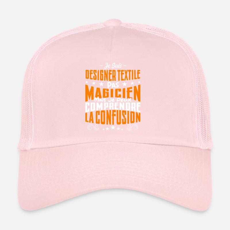 Je Suis Designer textile Pas Magicien Casquette trucker 