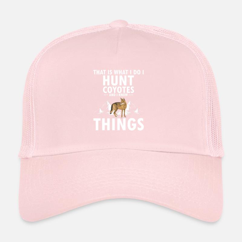 Capture de coyotes et conception de chasseur de coyotes Casquette trucker 