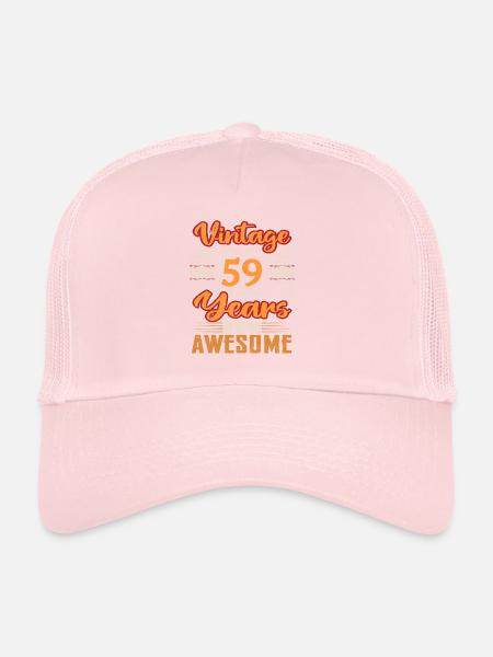 Vintage | 59 birthday gift ideas - Trucker Cap - pale pink - Front