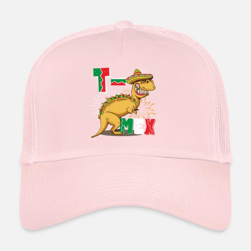 Tacosaurus T Rex Taco Cinco De Mayo Dinosaur Trucker Cap