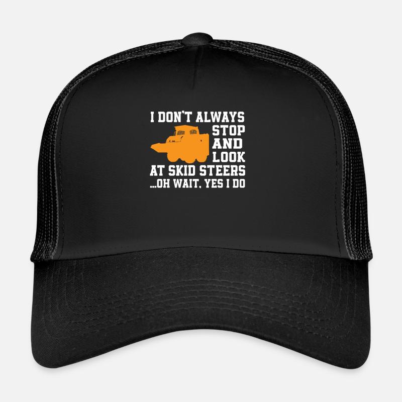 Drôle de citation de conducteur de chargeuse compacte Casquette trucker 