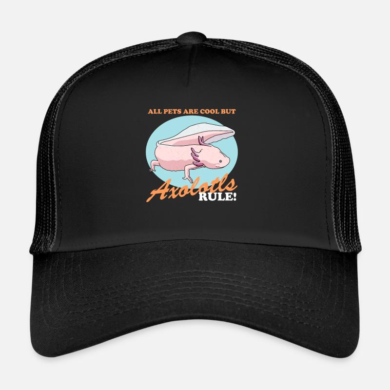 Axolotl tailed amphibians Axolotls amphibians gift Trucker Cap