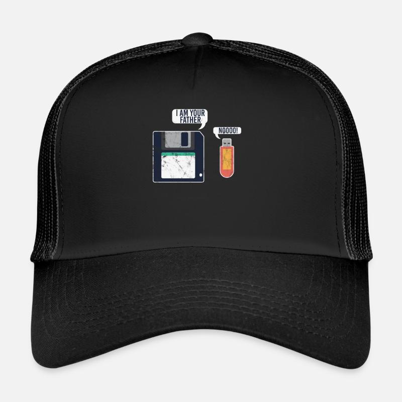 USB stick and floppy disk programmer - Trucker Cap - black/black