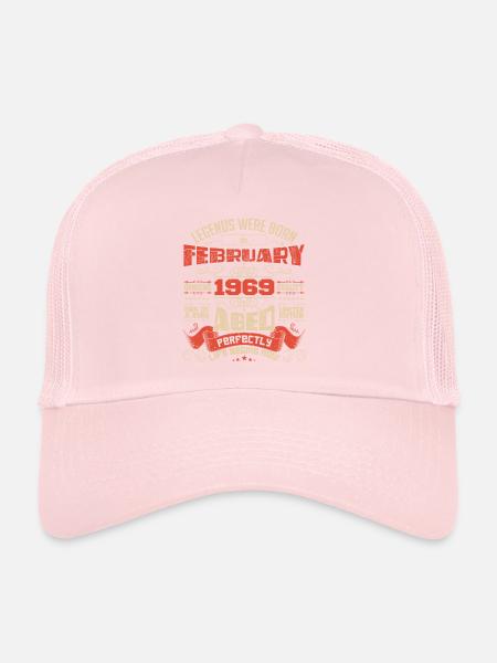 Legends were born in February 2025 | gift - Trucker Cap - pale pink - Front