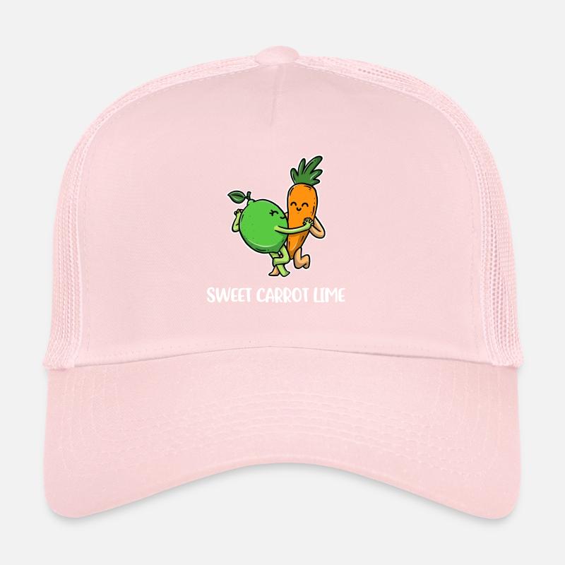 Carotte douce citron vert Carotte Cadeau Casquette trucker 