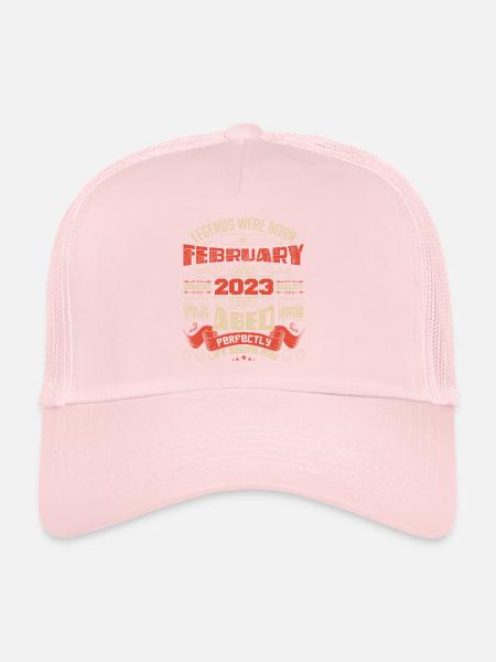 Legends were born in February 2023 | gift - Trucker Cap - pale pink - Front