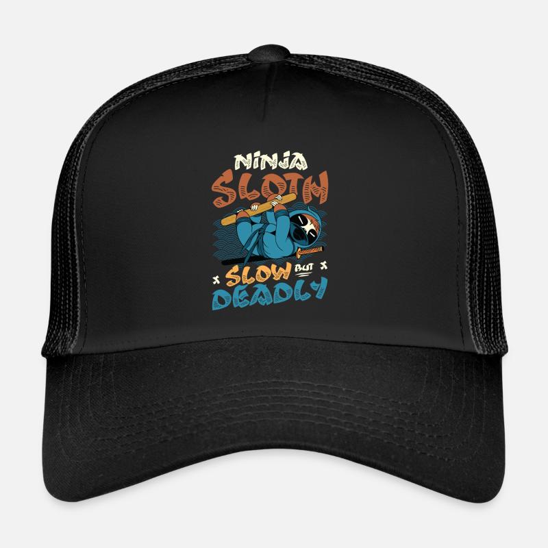 Ninja Sloth lent mais mortel Casquette trucker 