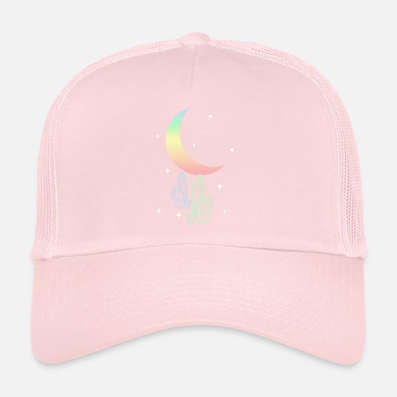 Pastel Goth Moon Aesthetic Kawaii Trucker Cap