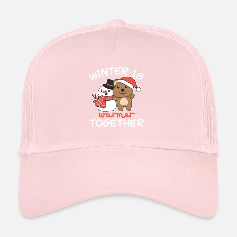 Quokka L’hiver est plus chaud ensemble Schneemann Casquette trucker 