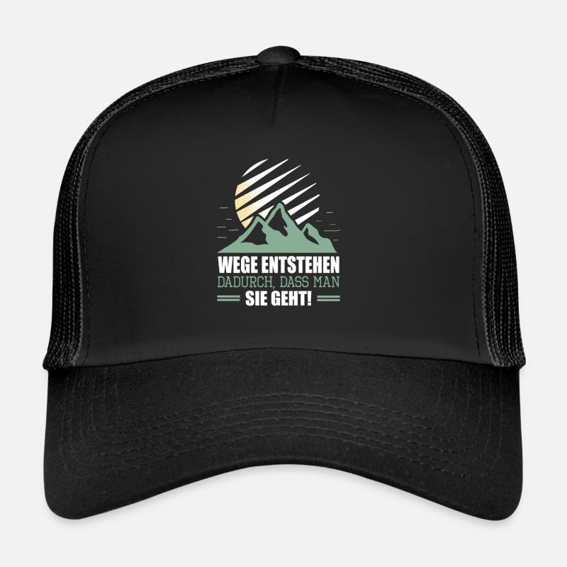 Wege Entstehen Dadurch Dass Man Sie Geht Wanderung Trucker Cap