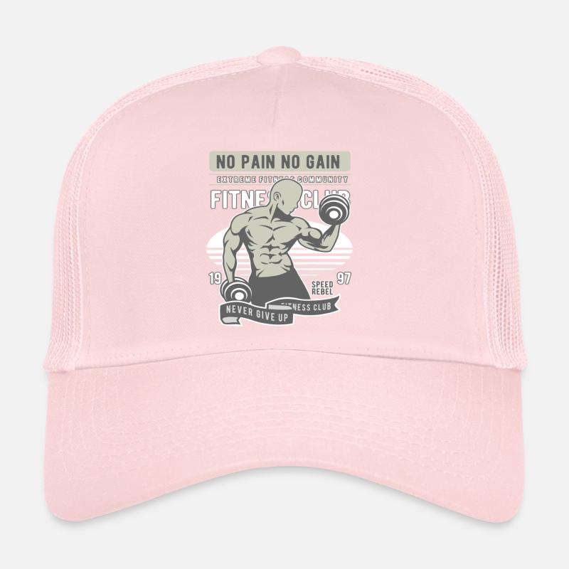 Pas de douleur Pas de gain Gymnase Casquette trucker 