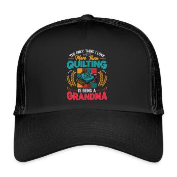 Coudre Quilter Grand-mère Quilting - Casquette trucker  - noir/noir - Devant