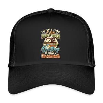 Couture, Quilter, Grand-mère, - Casquette trucker  - noir/noir - Devant