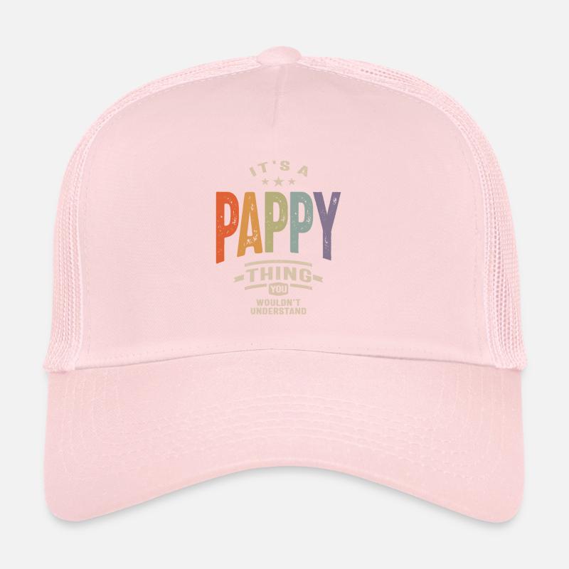 Mens It's a Pappy Thing Funny Dad Grandpa Trucker Cap