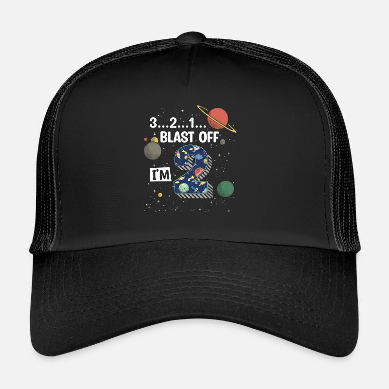 Blast Off J’ai 2 ans, 2ème anniversaire Casquette trucker 