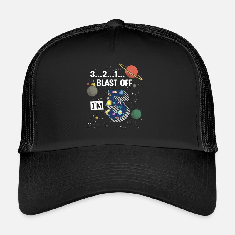 Blast Off J’ai 5 ans, 5ème anniversaire Casquette trucker 