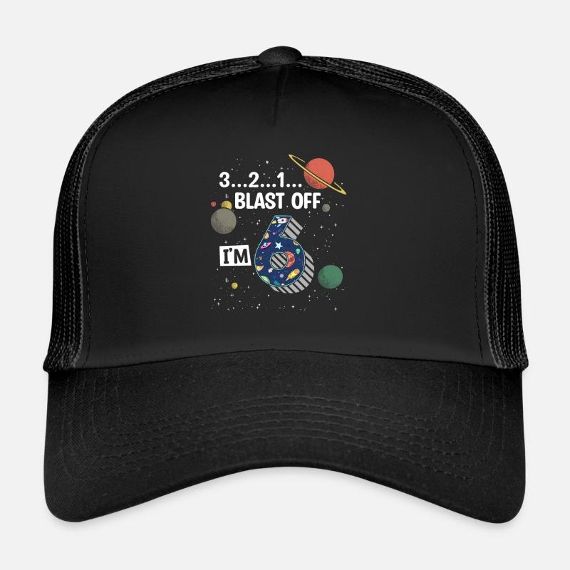 Blast Off J’ai 6 ans, 6ème anniversaire Casquette trucker 