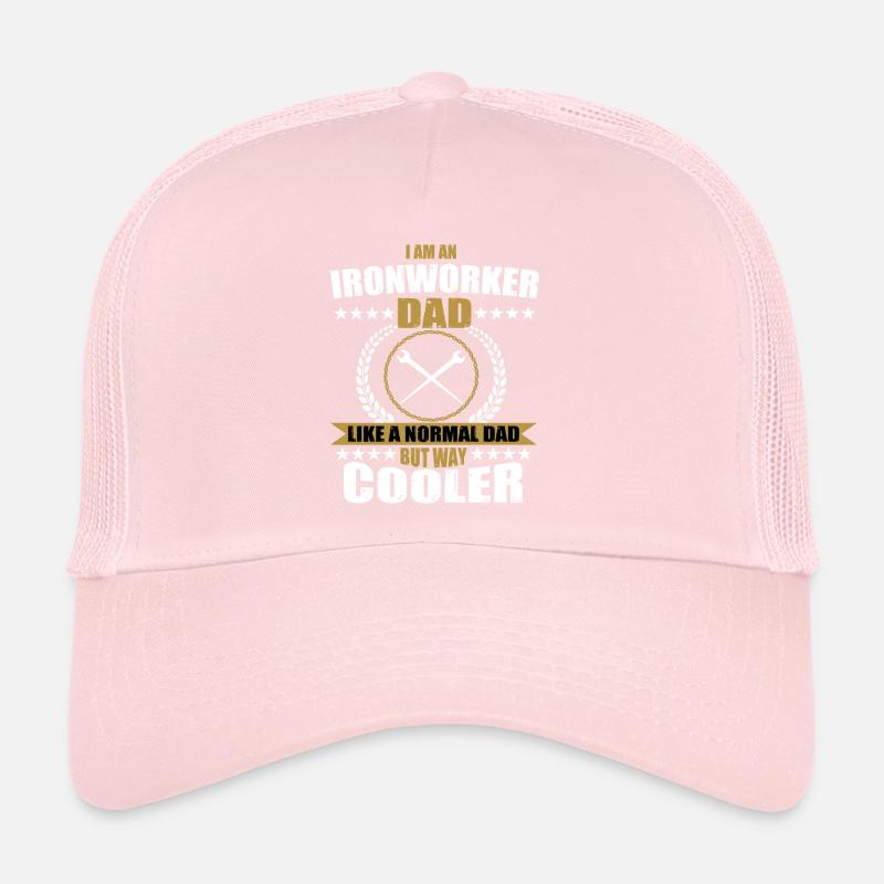 Funny Metallurgical Worker Papa Design Trucker Cap