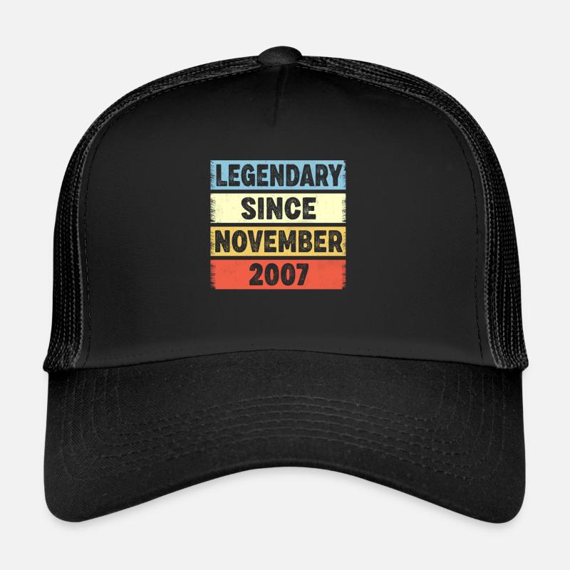 15 Years Old Legendary Since November 2007 15th Trucker Cap