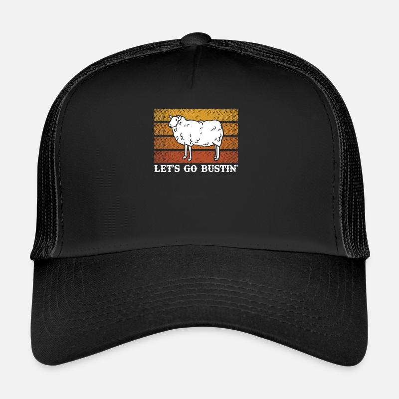 Let's Go Butin' Mutton Vintage Schafs Geschenk Trucker Cap