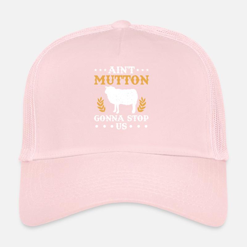 Sheep Rider Ain't Mutton Gonna Stop Us Gift Trucker Cap