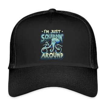 I'm just an octopus - Trucker Cap - black/black - Front