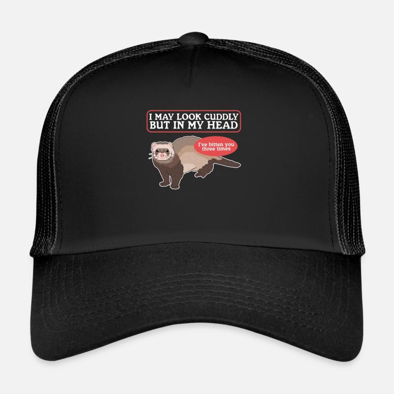 Frettchen Besitzer Marder Ferret Geschenk Trucker Cap