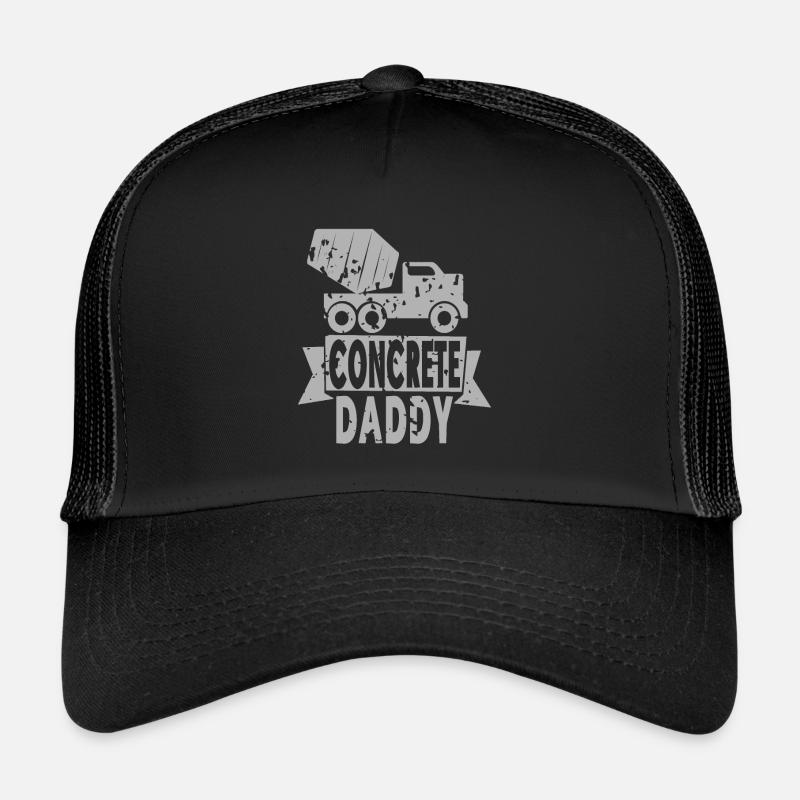 Conception de construction en béton pour les travailleurs de la construction et les chantiers de construction Casquette trucker 