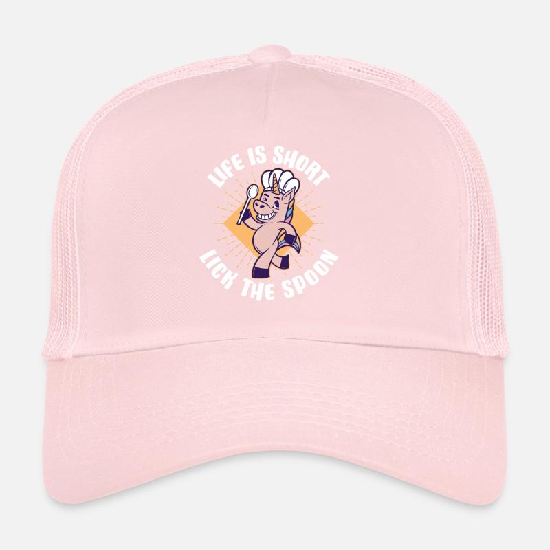 Life Is Short Lick The Spoon Backen Geschenk Trucker Cap