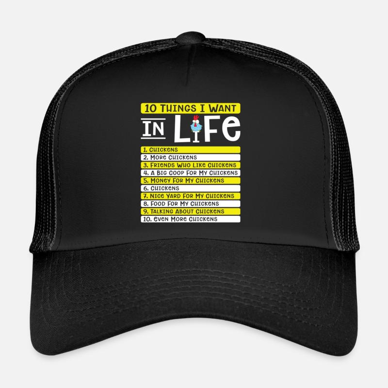Élevage de poulets Élevage de volailles Casquette trucker 