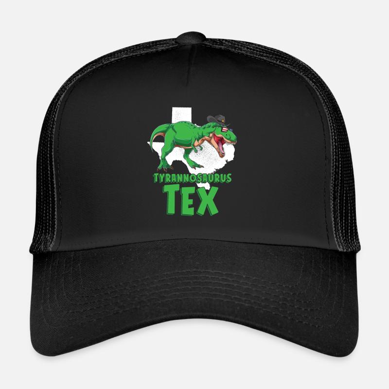 Dinosaurier Erwachsener Dinosaurier - Trucker Cap - Schwarz/Schwarz