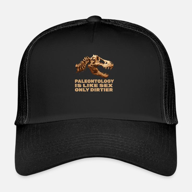 Dinosaurier Erwachsener Dinosaurier - Trucker Cap - Schwarz/Schwarz
