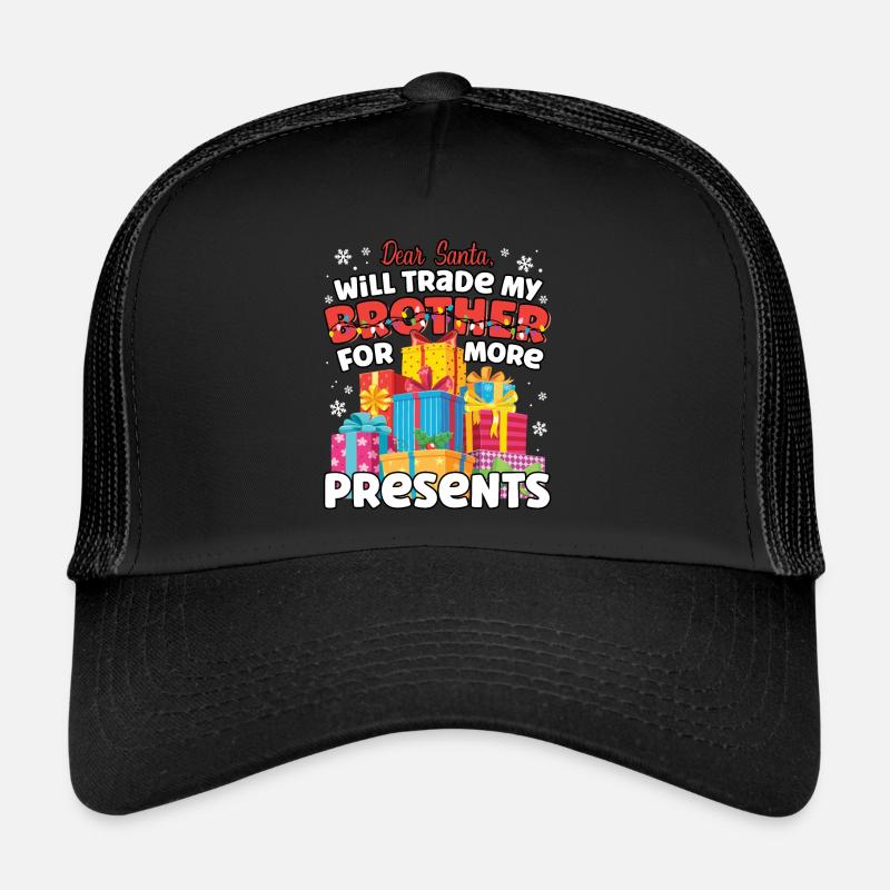 Lieber Weihnachtsmann wird Bruder passende Geschwister tauschen Trucker Cap