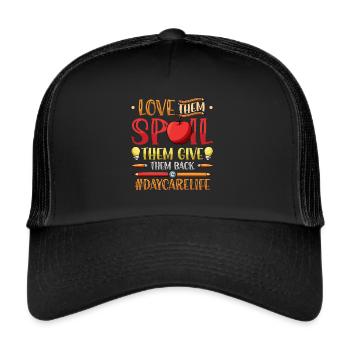 Aimez-les gâtés, elle leur rend Kita-leben - Casquette trucker  - noir/noir - Devant