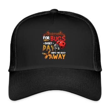 Search for insects - Trucker Cap - black/black - Front