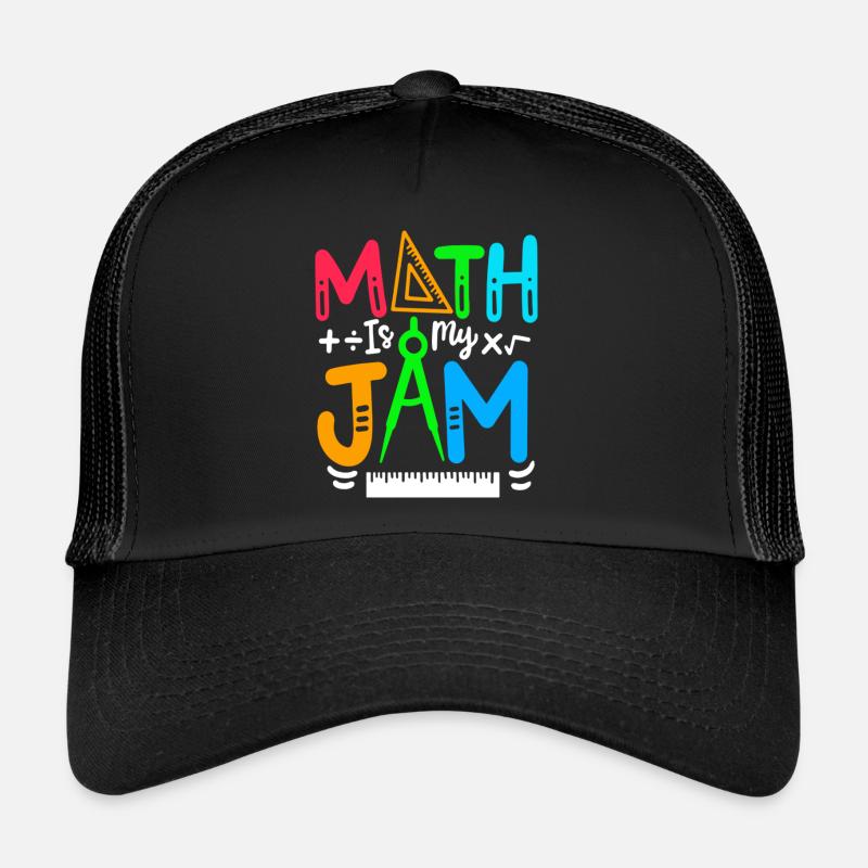 Math is My Jam Funny Math Teacher Casquette trucker 