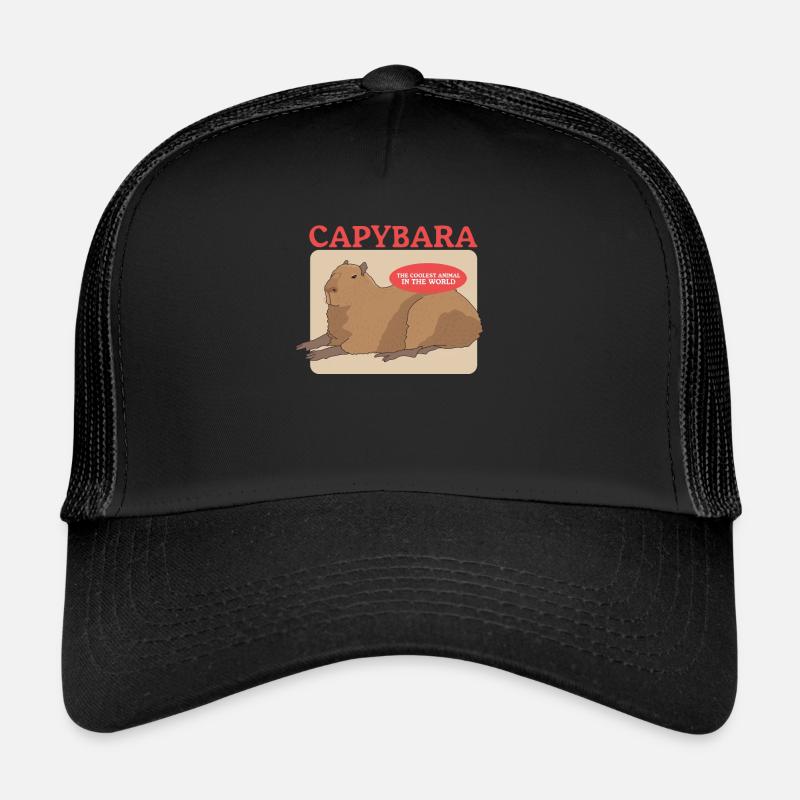 Capybara Capybaras Cadeau Casquette trucker 