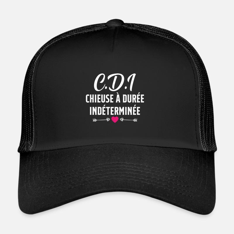 CDI Chieuse à durée indéterminée cadeau humour Casquette trucker 