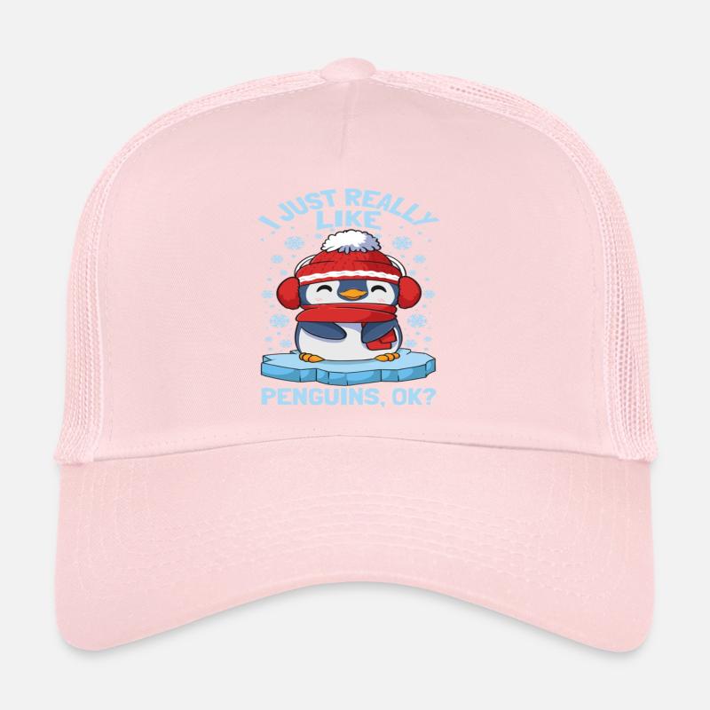 J’aime vraiment les pingouins ok Casquette trucker 